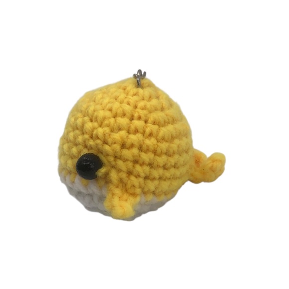 Pocket-Sized Crochet Whale Keychain – Tiny, Chunky, and Full of Charm! 🐳💛 - Picture 4 of 10